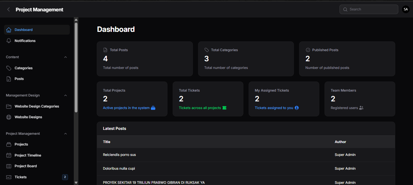Project Management App